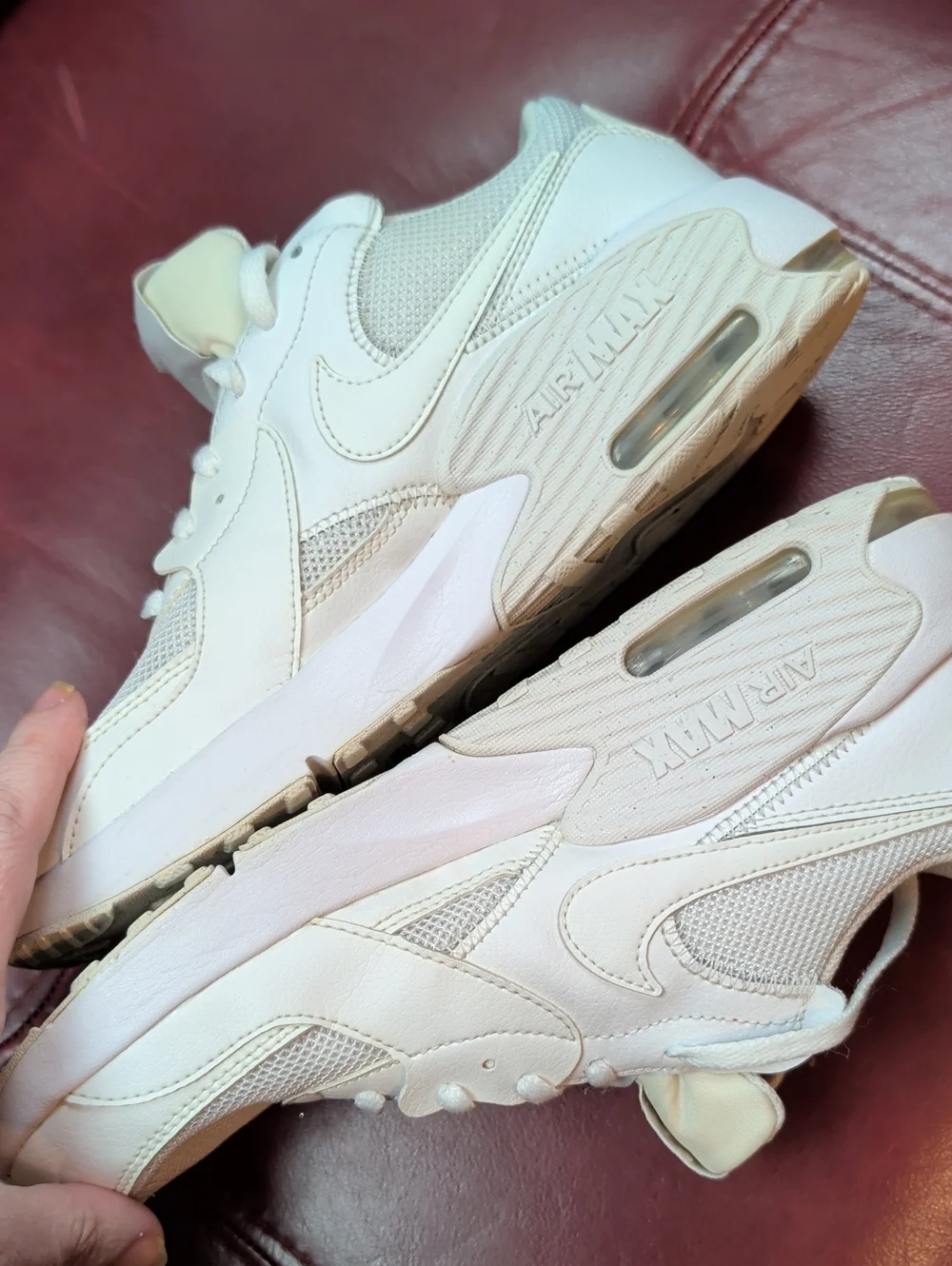 Nike White Air Max Shoes Sneakers Girls 6.5 Y